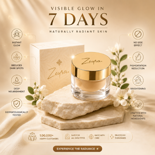 Zeyra Skin Brightening Cream for Dark Spots & Glowing Skin